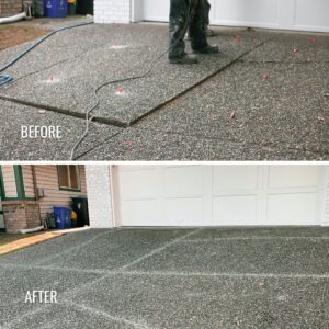 driveway concrete repair vancouver surrey richmond before and after