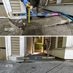 walkway sidewalk concrete repair vancouver surrey richmond before and after